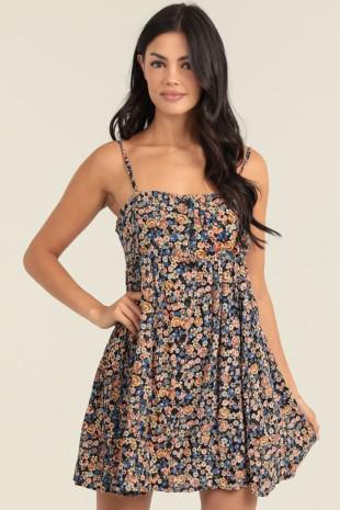 Ditsy Print Dress