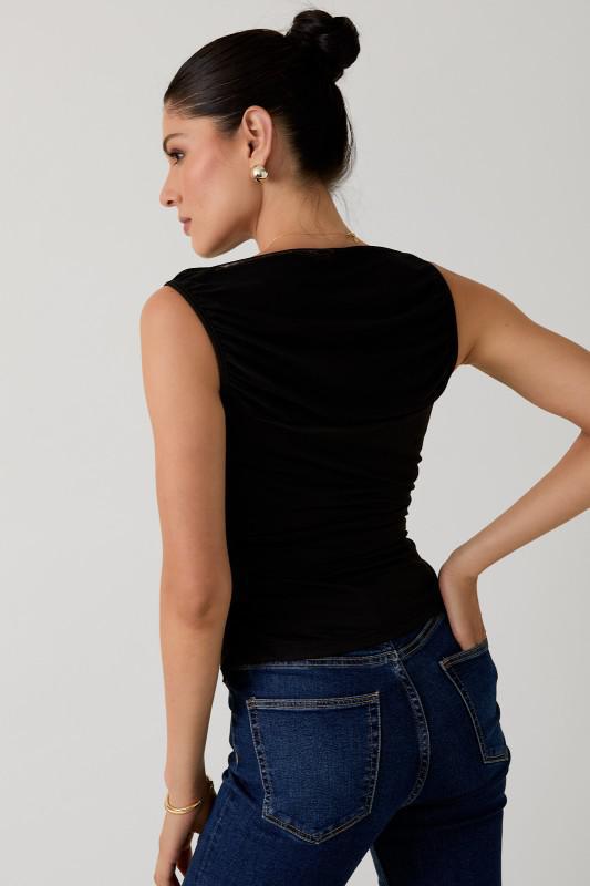 Mesh Sleeveless Top