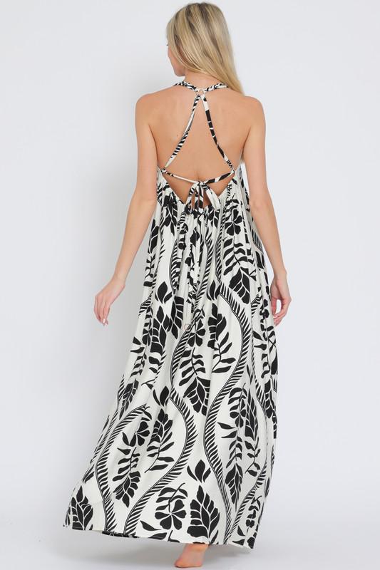 Tie Back Maxi Dress