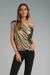 Off Shoulder Shimmer Top