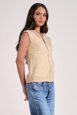 Zip Up Hooded Vest