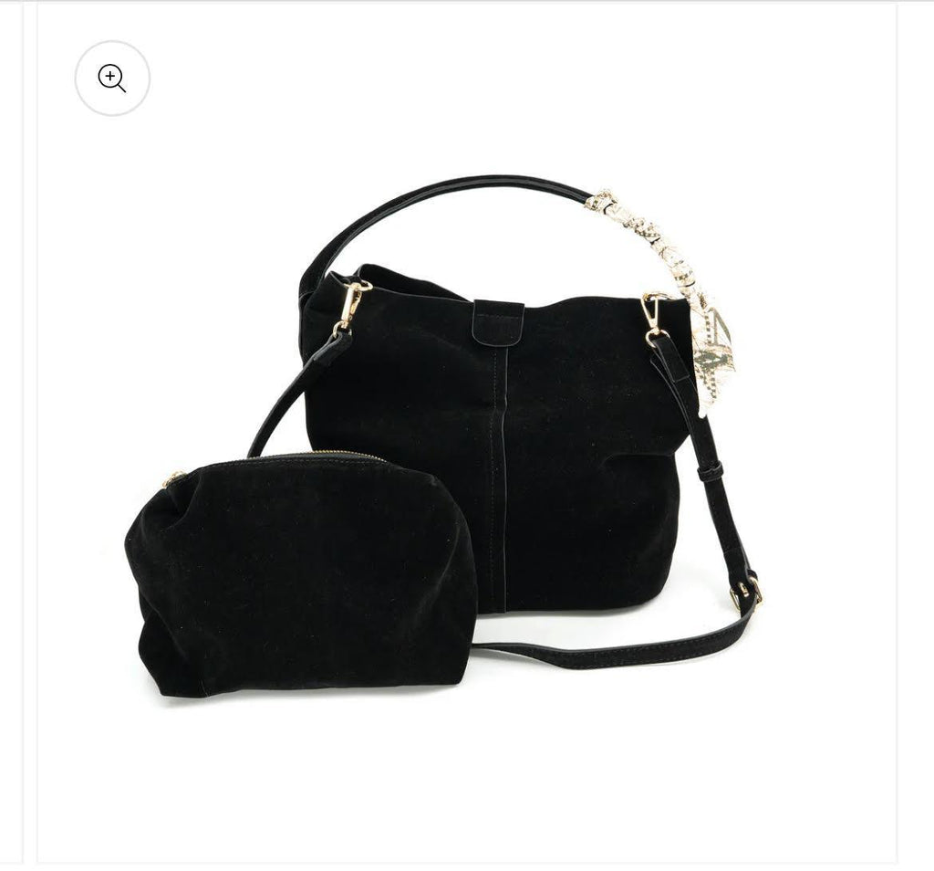 Suede Satchel