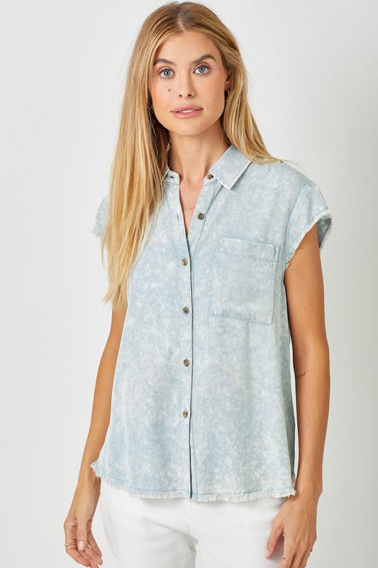 Frayed Edges Button Down