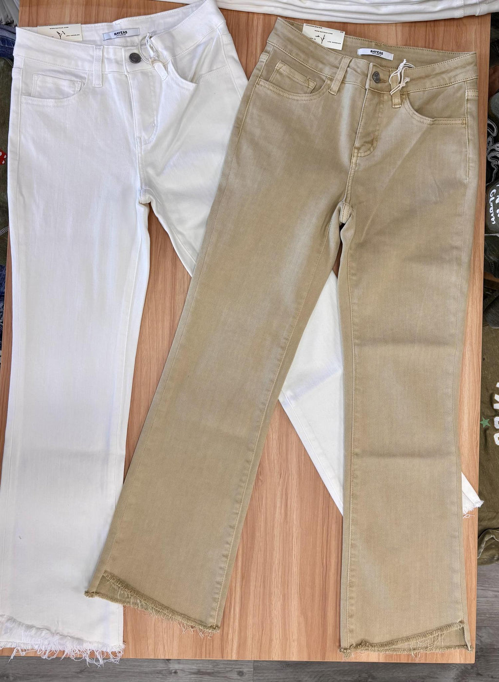 Boot Cut Fray Bottom Jean