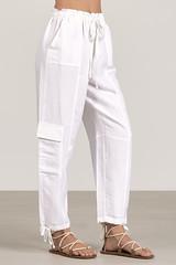 Linen Cargo Pants