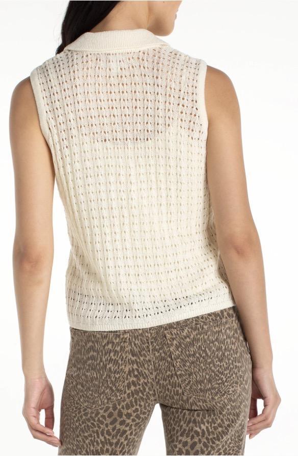 Johnny Collar Sleeveless Knit
