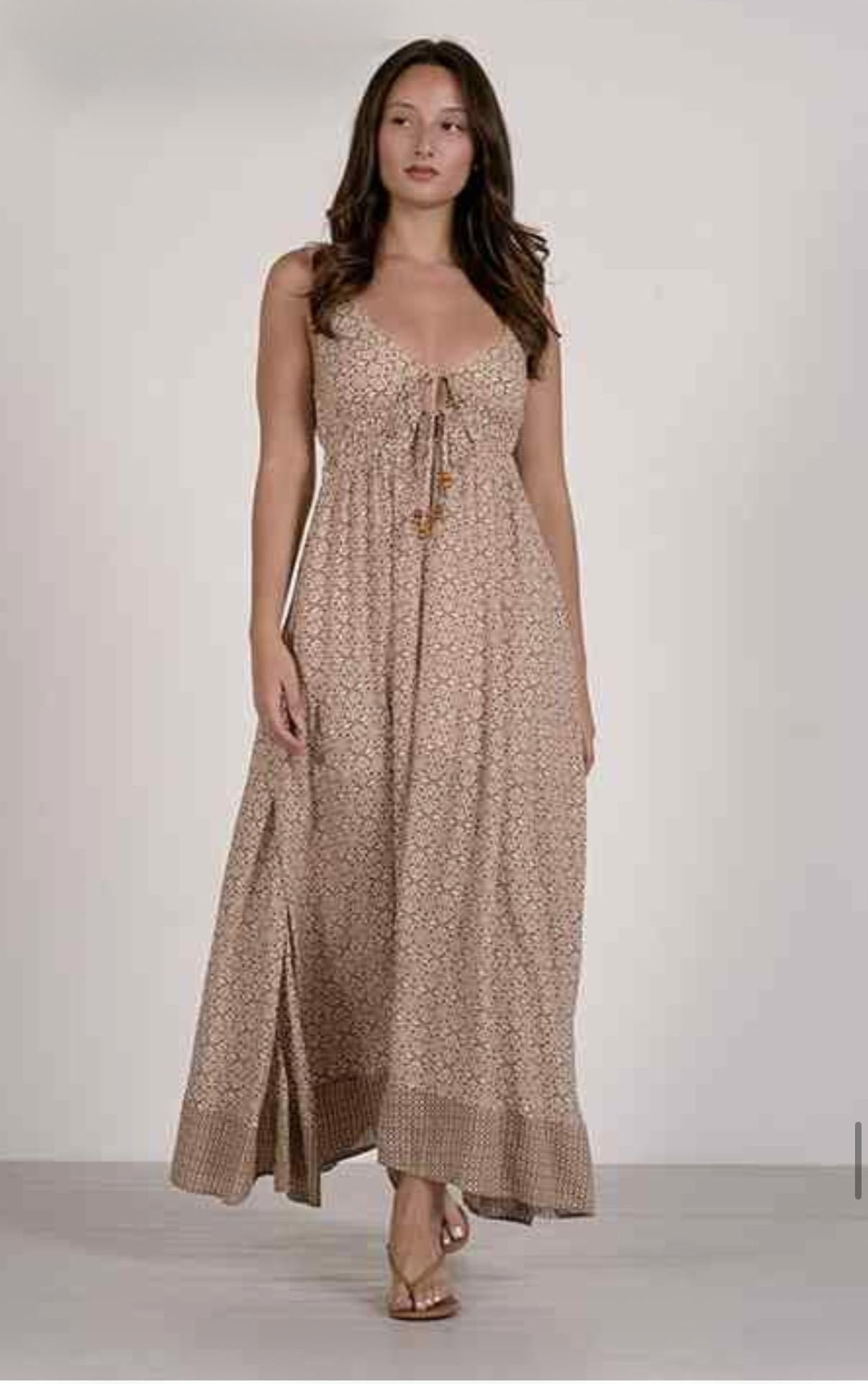 Boho Spaghetti Strap Maxi Dress