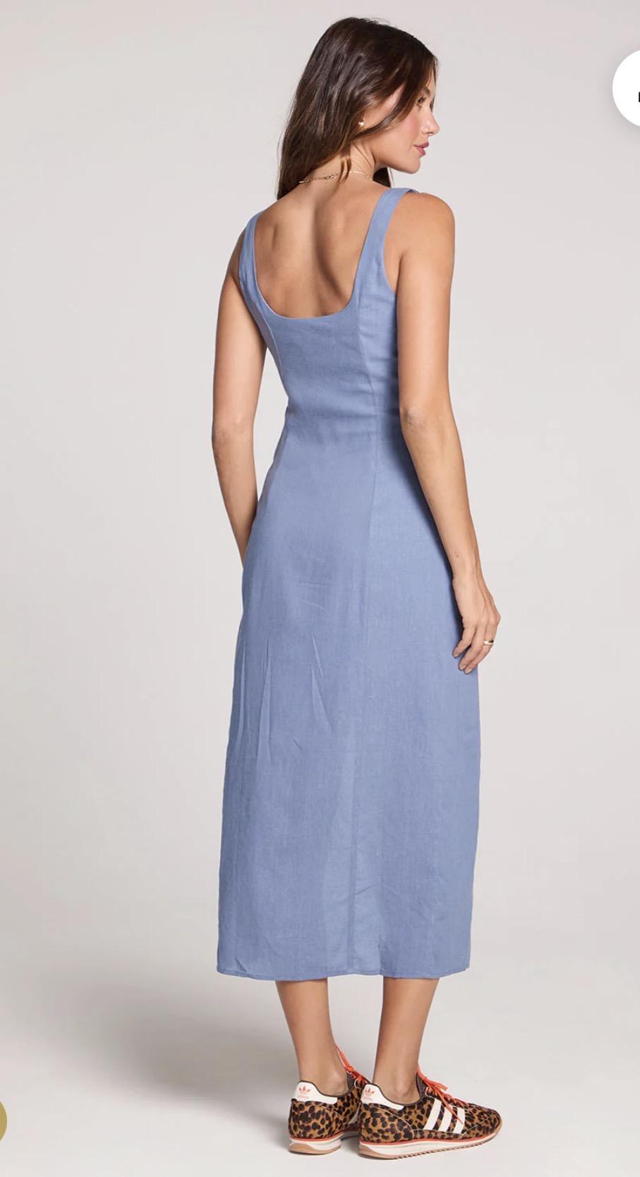 Woven Tank Midi Dress