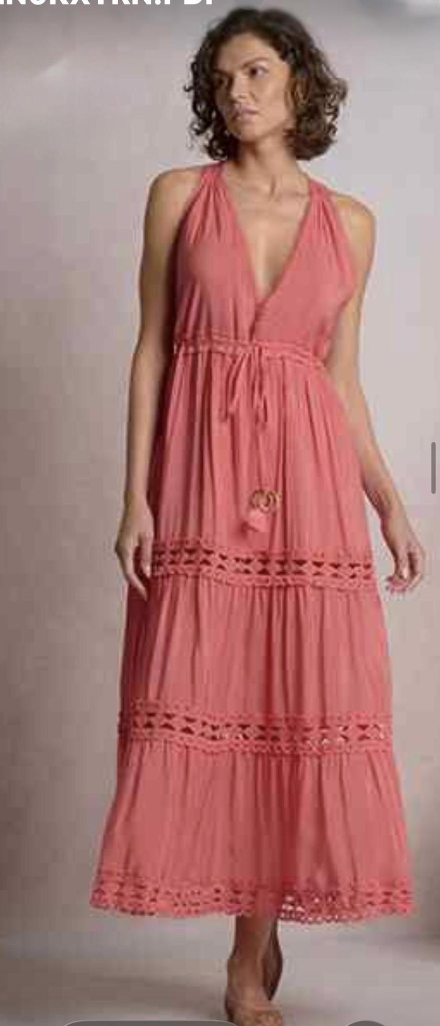 Halter Top Tiered Maxi Dress