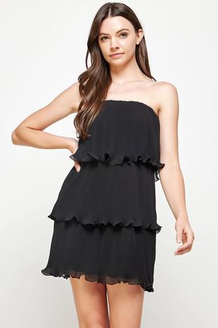 Strapless Tiered Dress