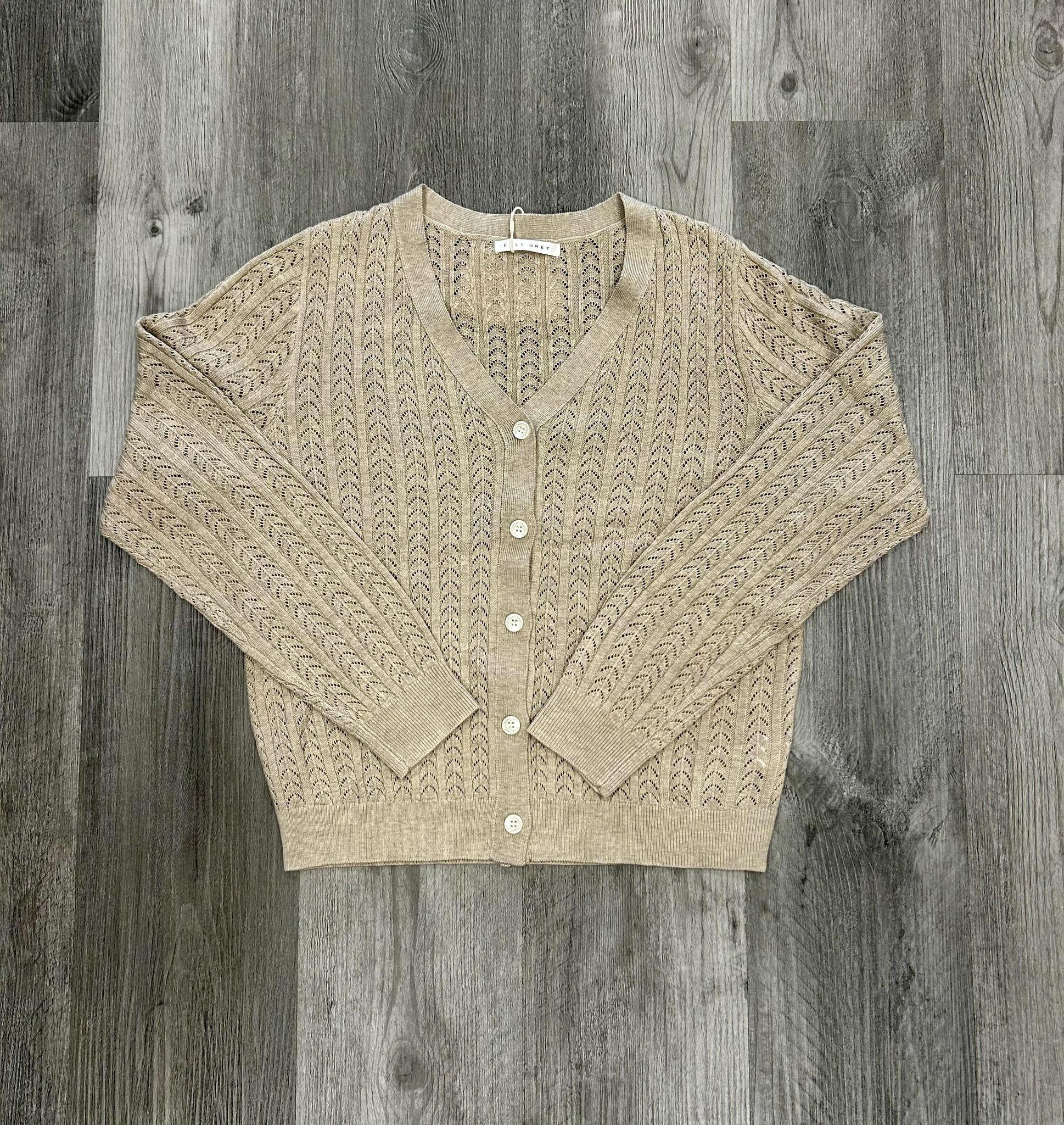 Cabled V-Neck Cardigan