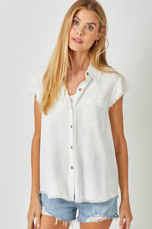 Frayed Edges Button Down