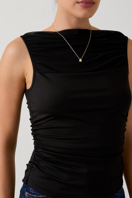 Mesh Sleeveless Top