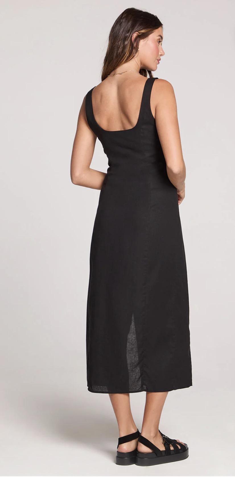 Woven Tank Midi Dress