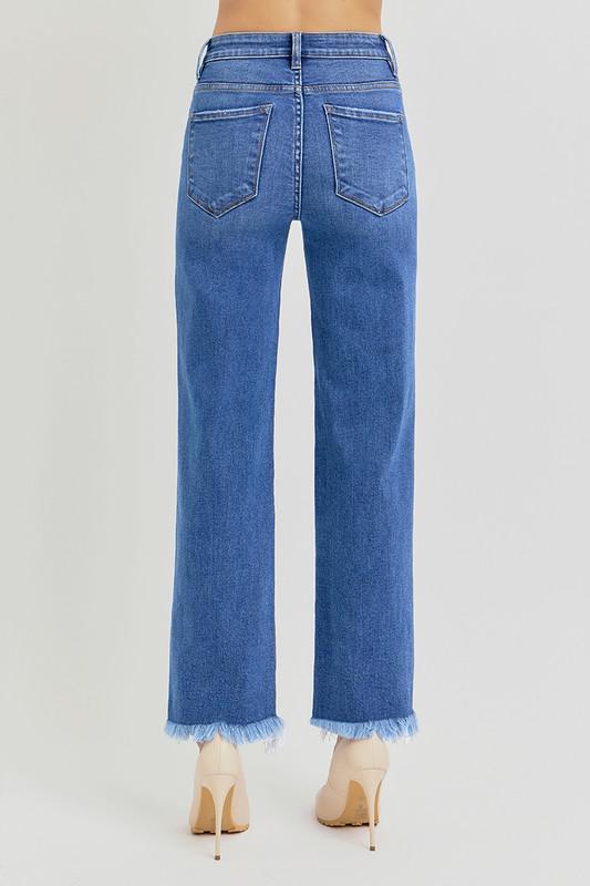 Tummy Control Ankle Straight Jeans