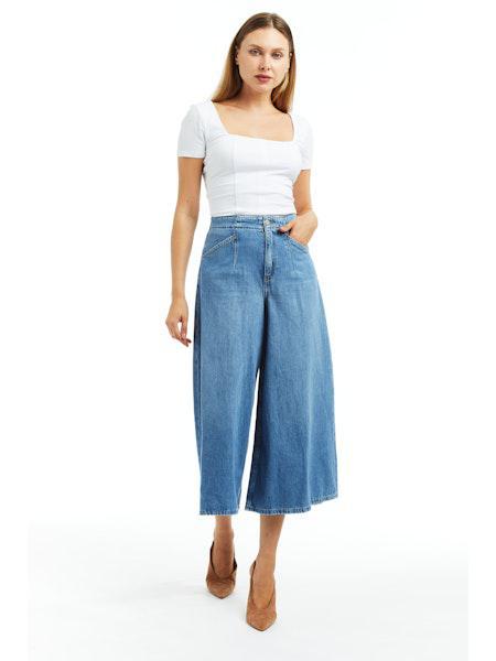 The Denim Culotte