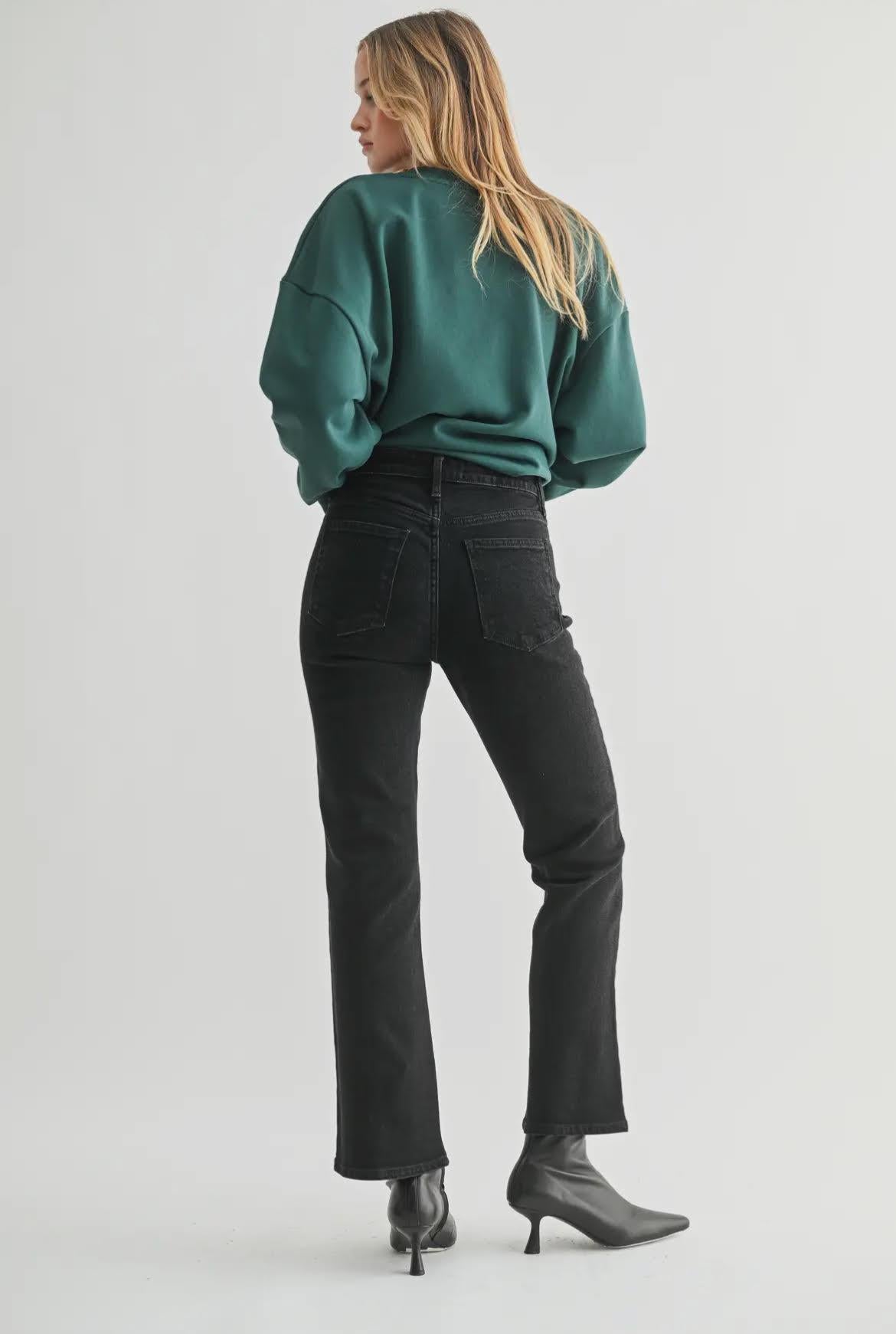Slim Cropped Boot Cut Jean