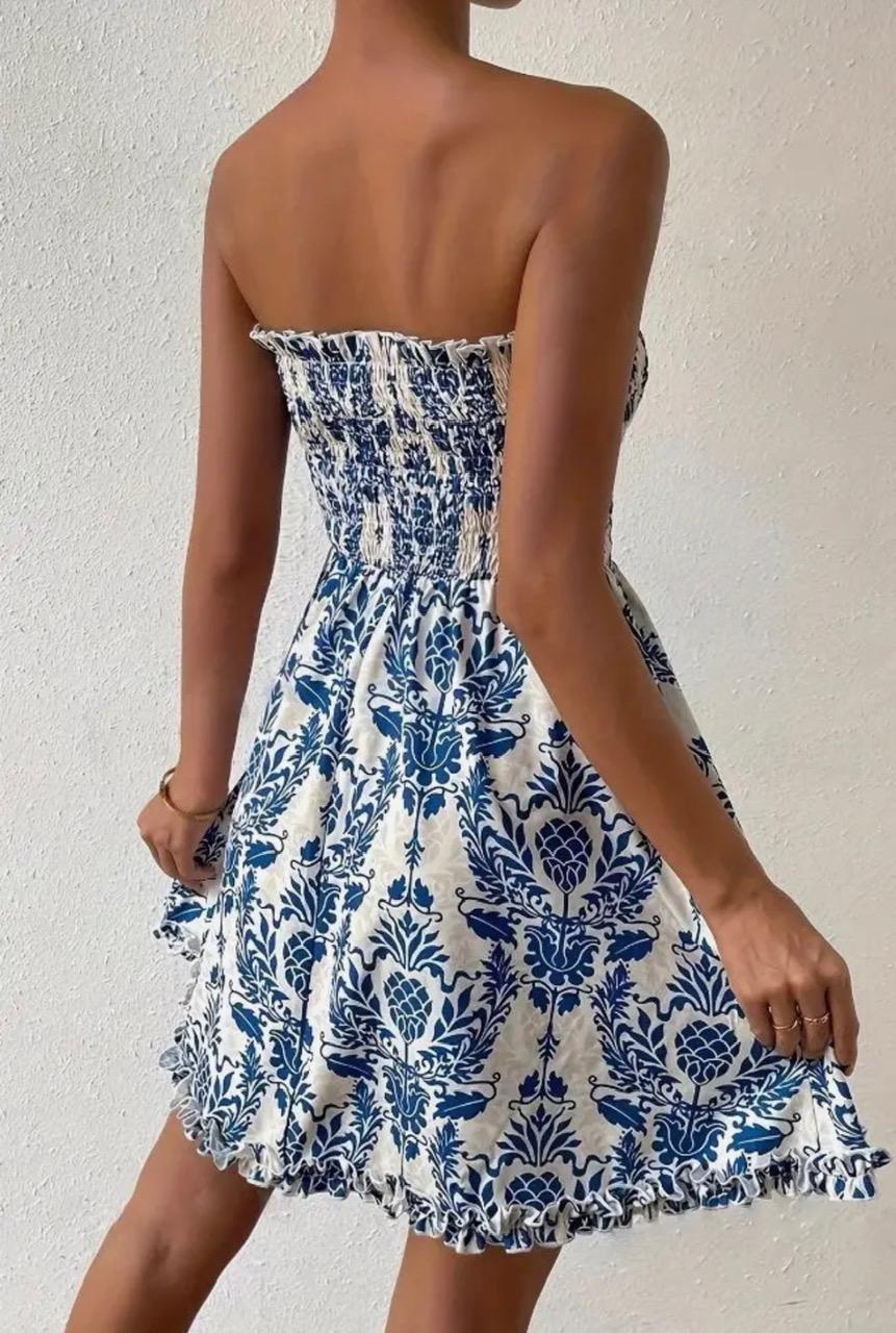 Smocked Top Mini Dress