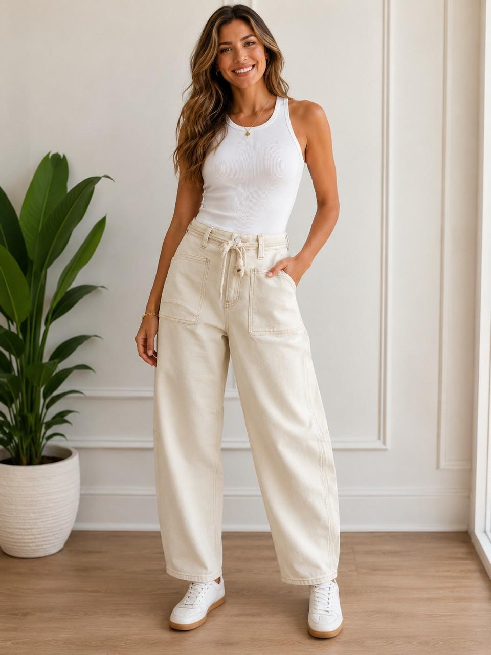 Big Pocket Barrel Jean