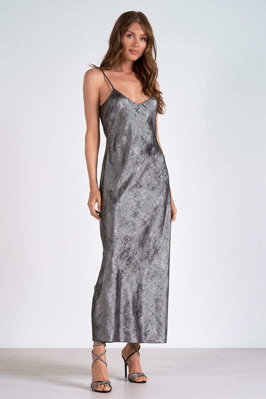 Metallic Maxi Dress