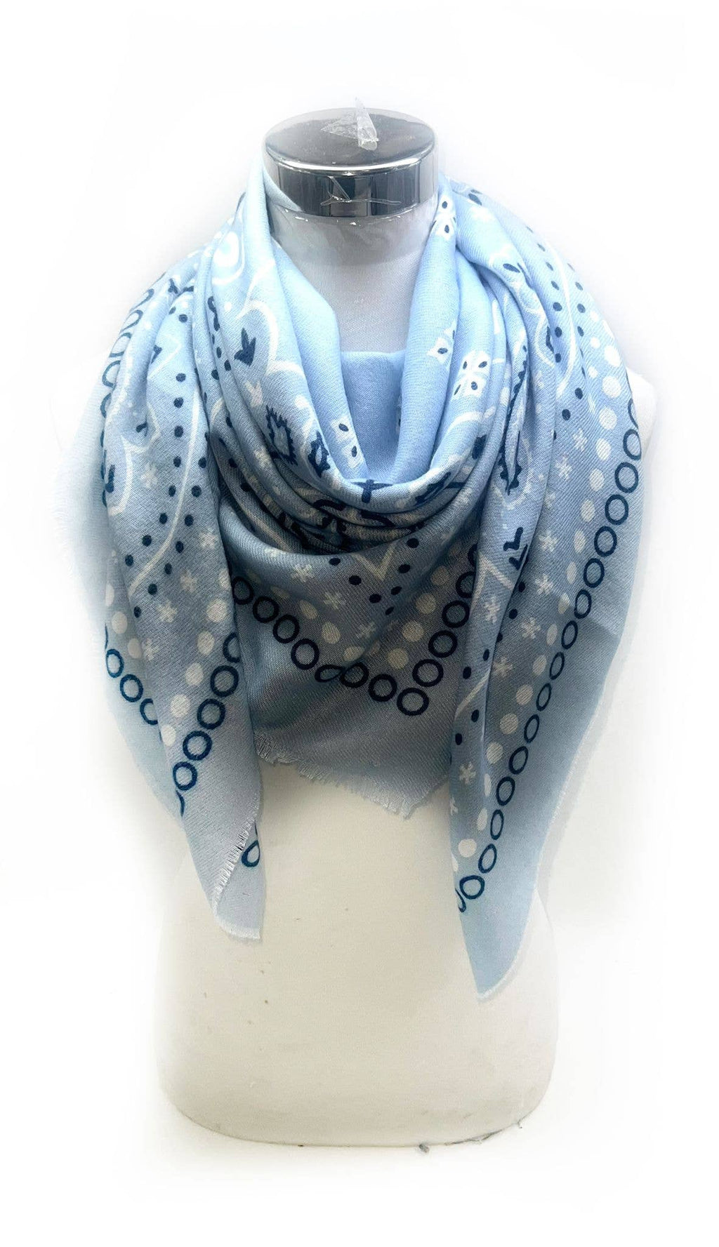 45735-k15 Large square scarf 110 x 110 cm bandana print