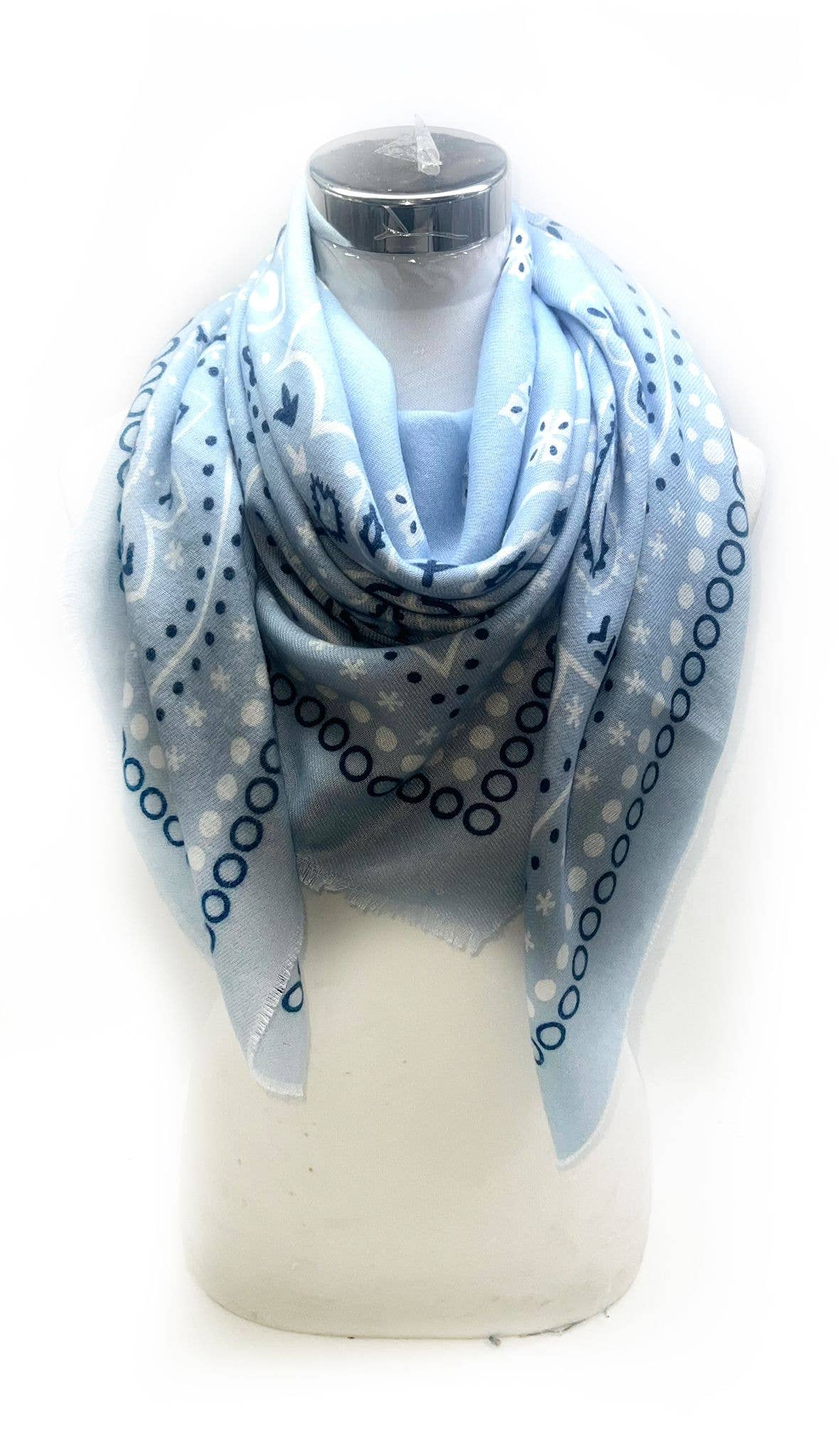 45735-k15 Large square scarf 110 x 110 cm bandana print