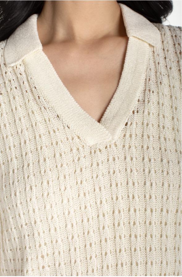 Johnny Collar Sleeveless Knit