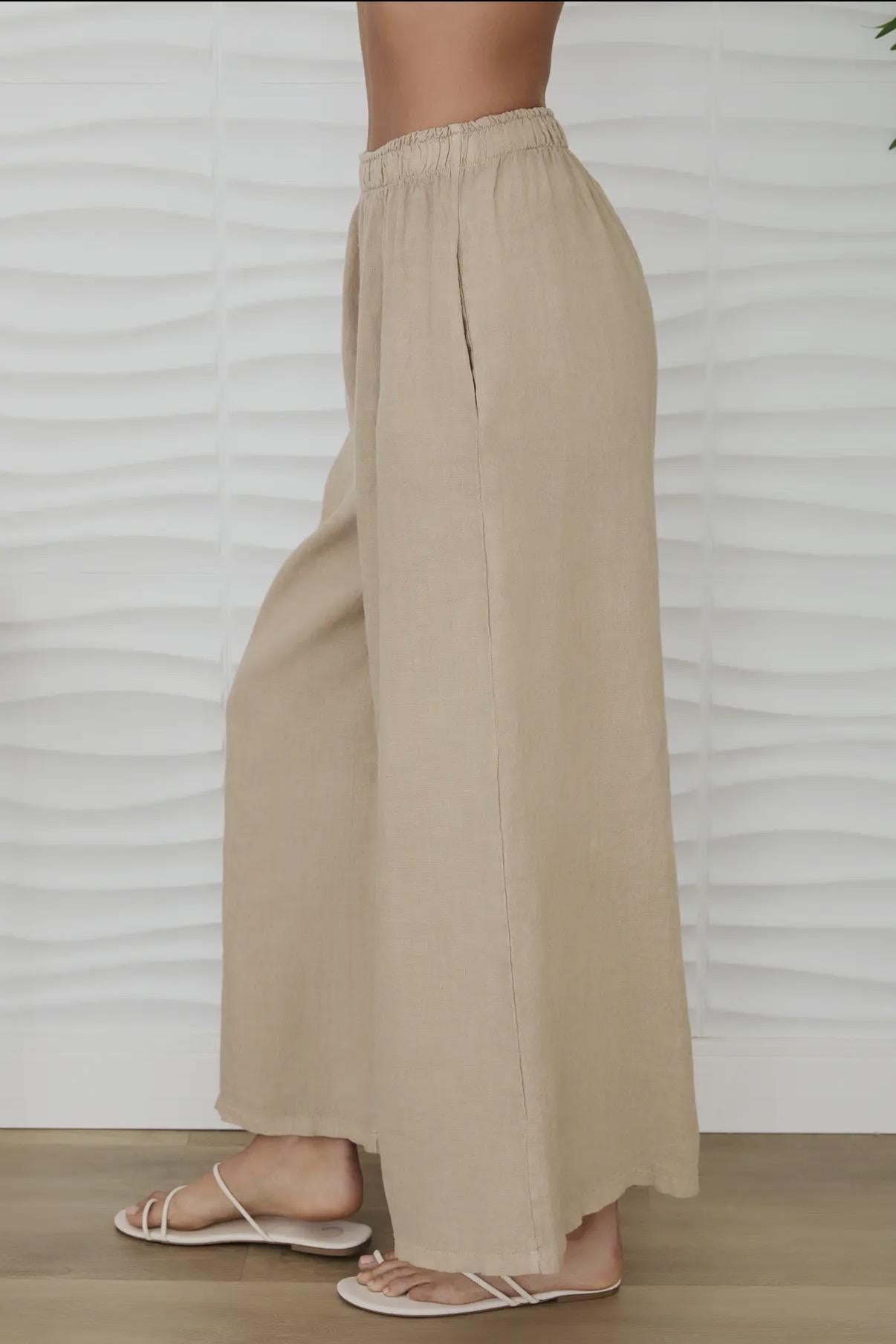 Linen Palazzo Pants