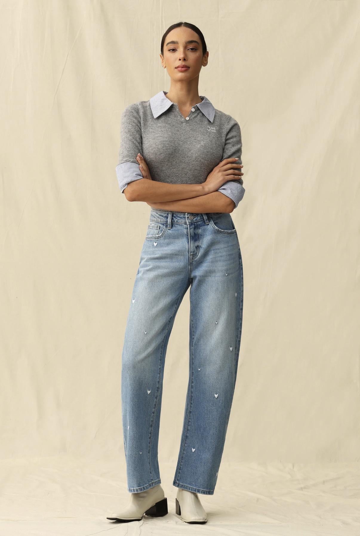 Flora Barrel Jean