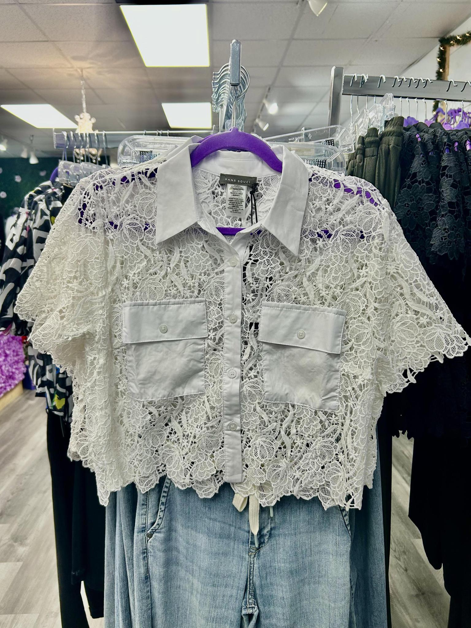 Cropped Lace Top
