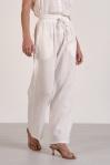 Cinch Waist Gauze Pants