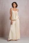 Gauze Tie Top Tank