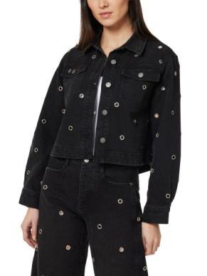 Embellished Denim Trucker Jacket