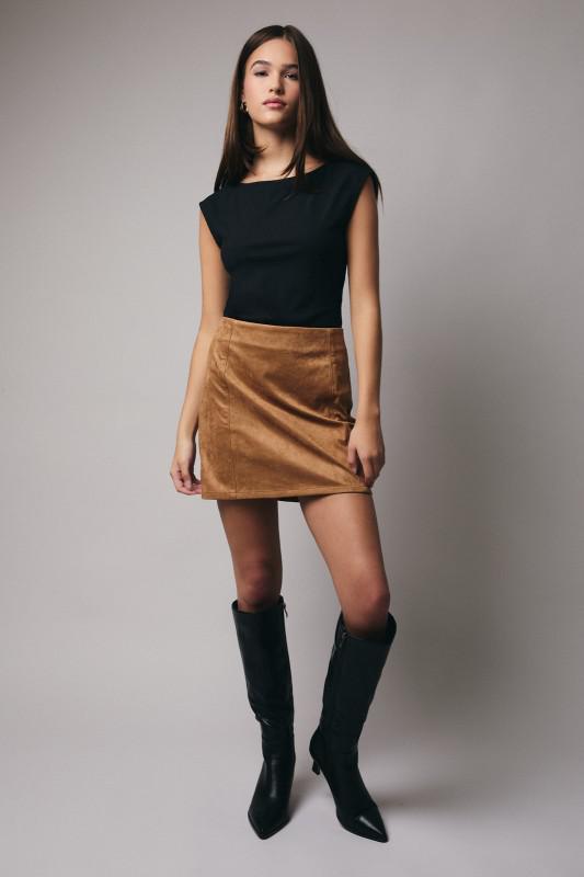 Suede Skirt