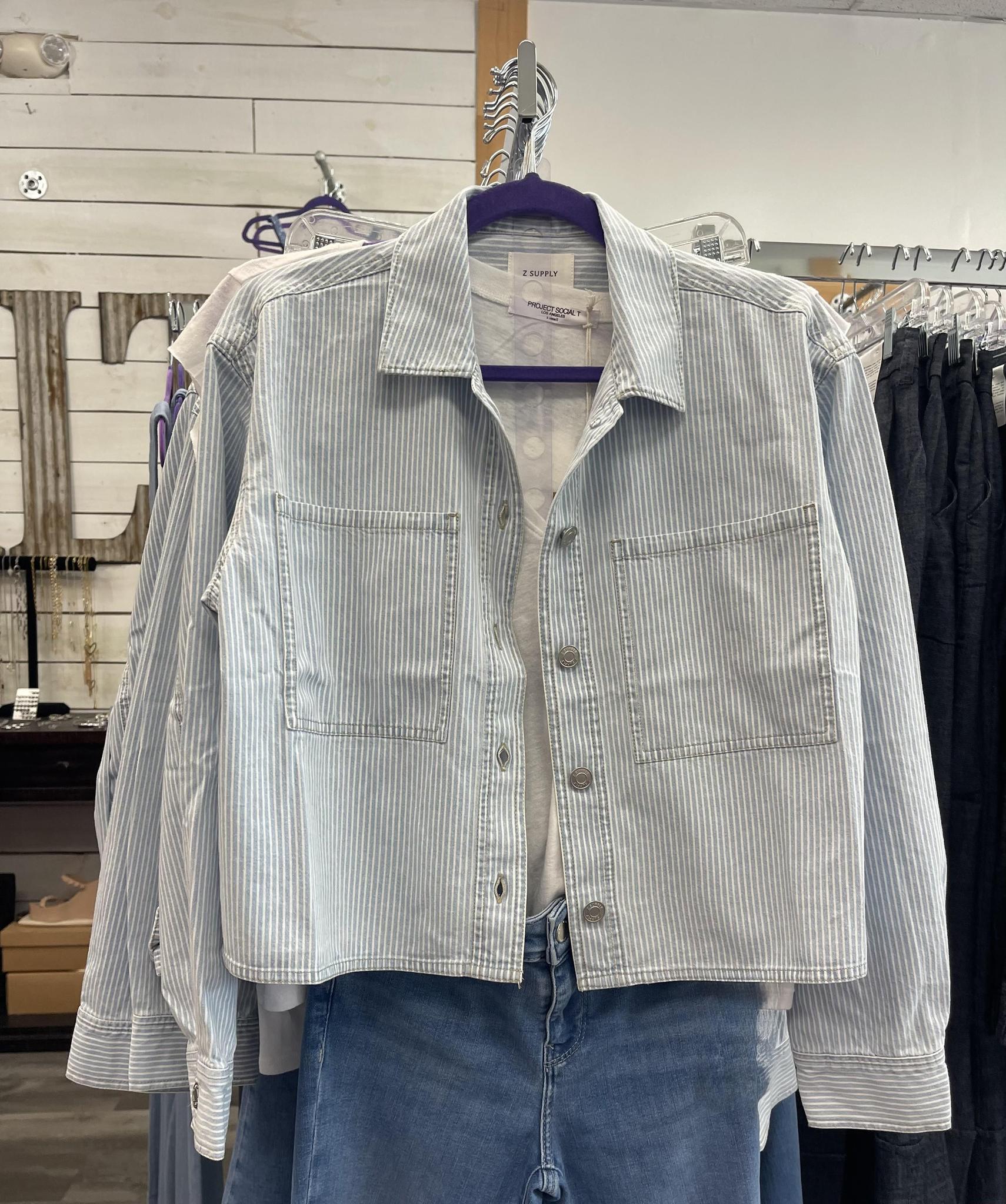 Erin Railroad Shacket