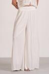 Smocked Waist Lace Side Pants