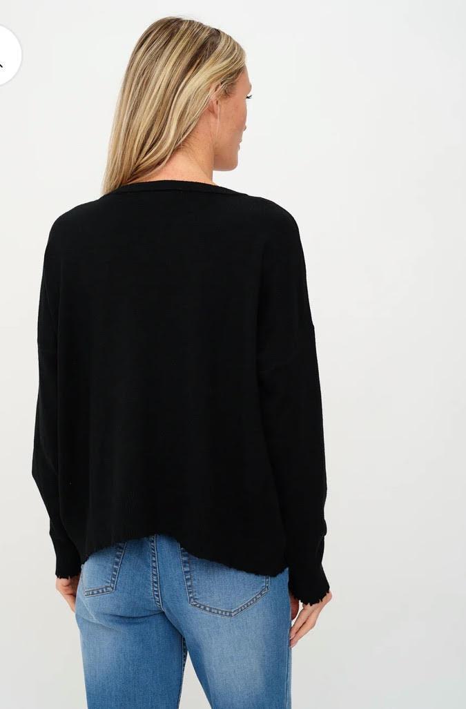 Angi Frayed Sweater