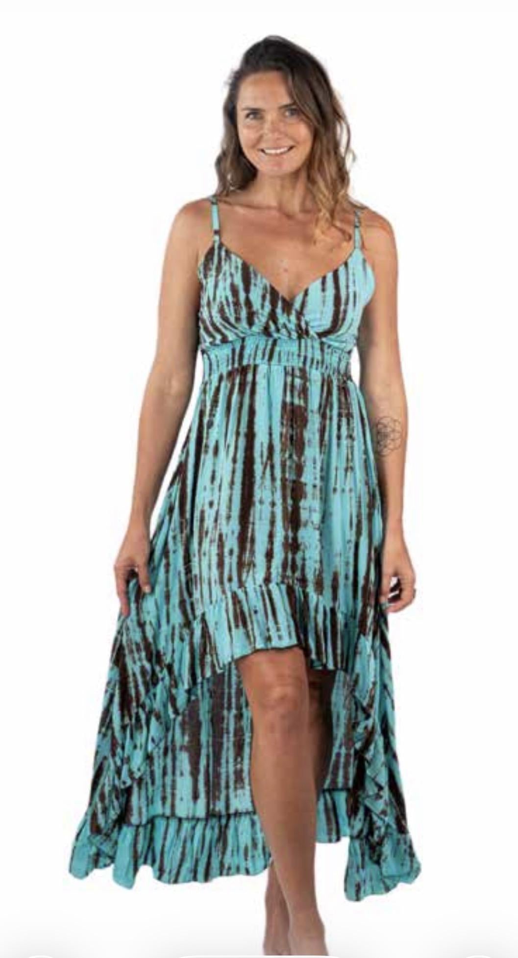 Tea Length Tie Dye Dress