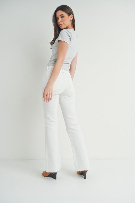 Flare Jeans with Hem Detail