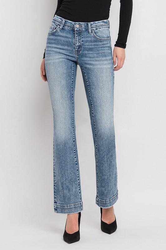 Mid Rise Boot Cut Jean