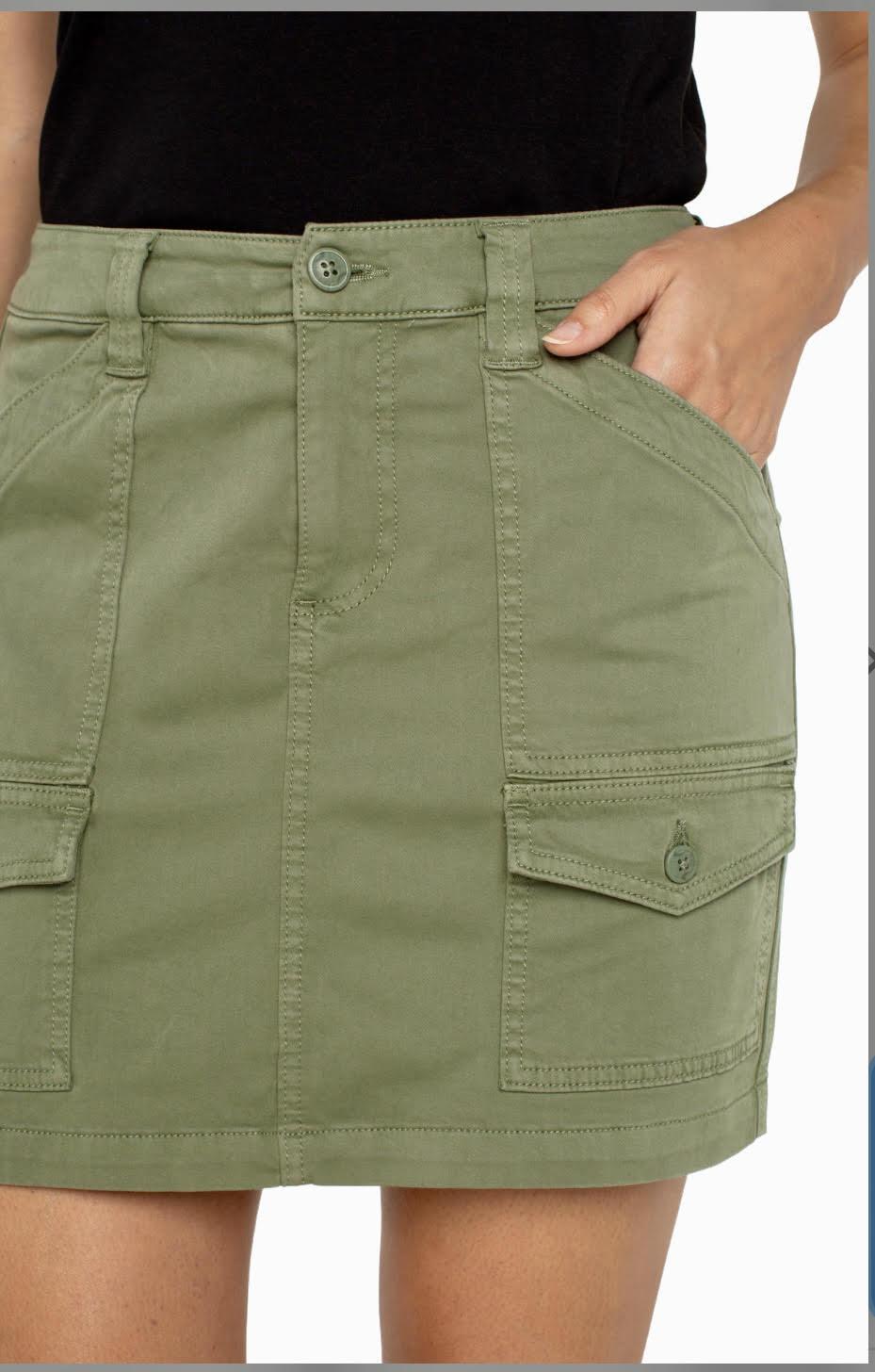 Twill Cargo Skort