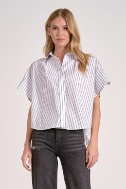 Striped Boxy Button Down