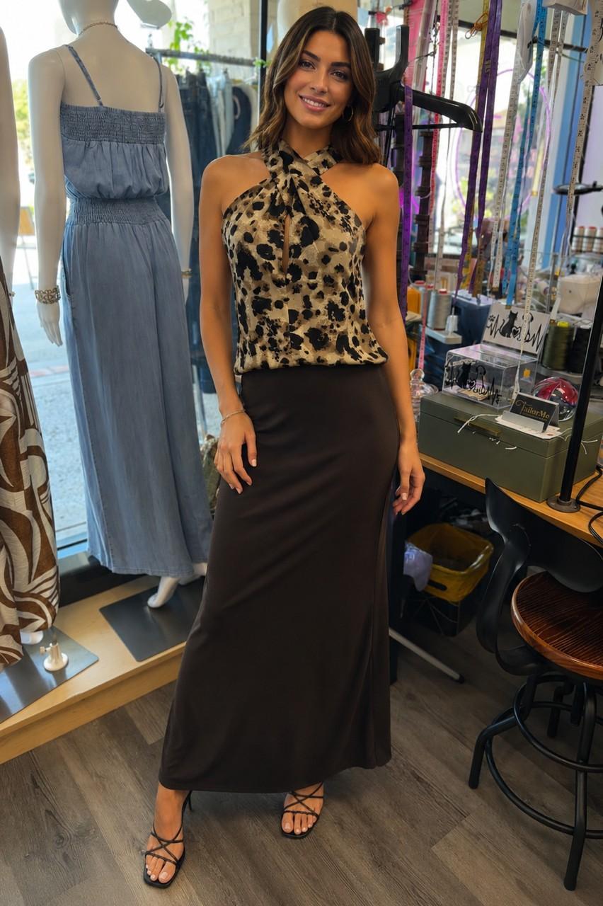 Bias Cut Silk Skirt