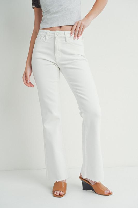 Flare Jeans with Hem Detail