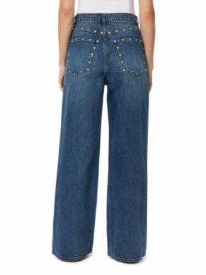Gemma Wide Leg Studded Slouch Jean