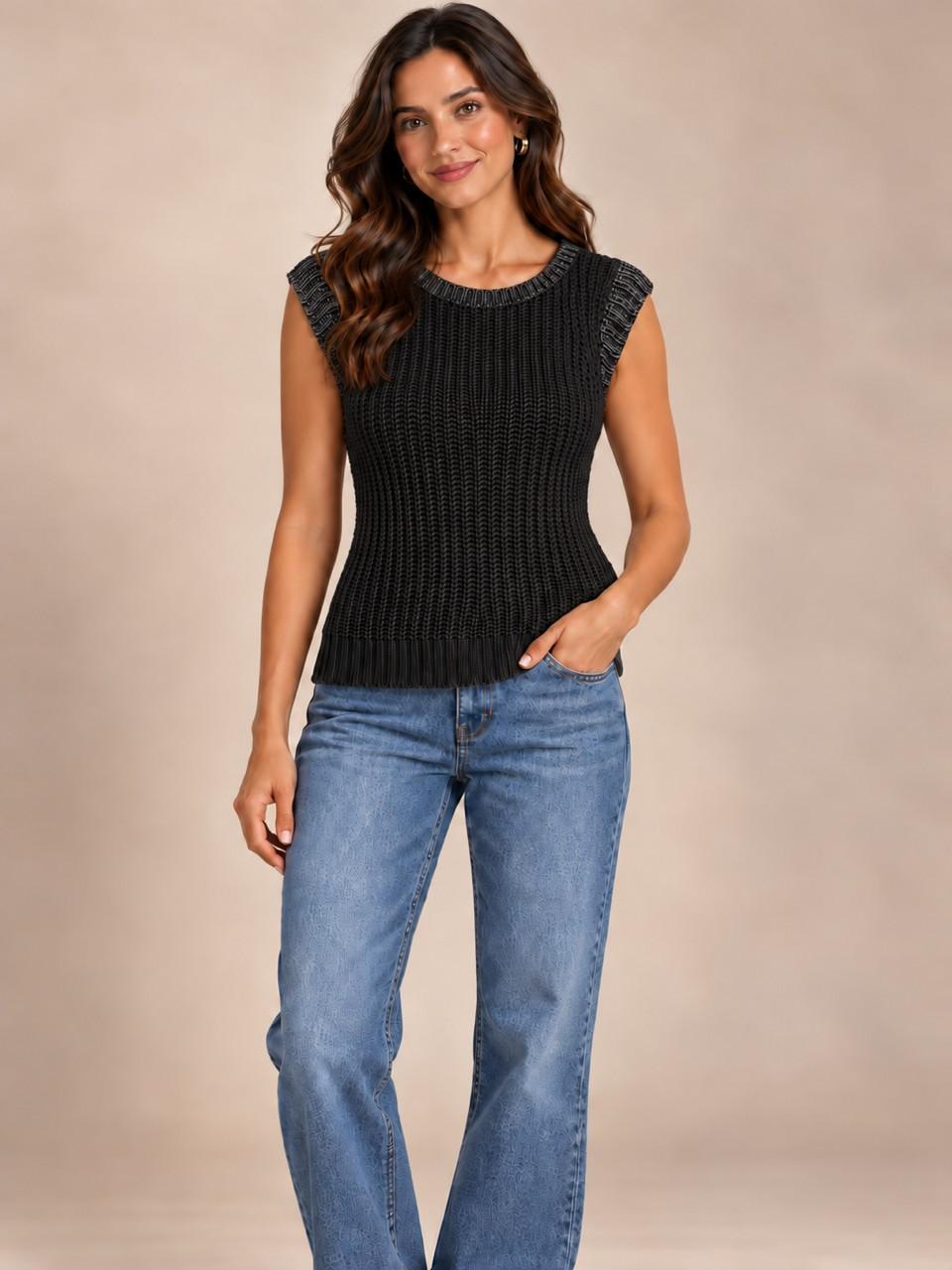 Coated Sweater Tank