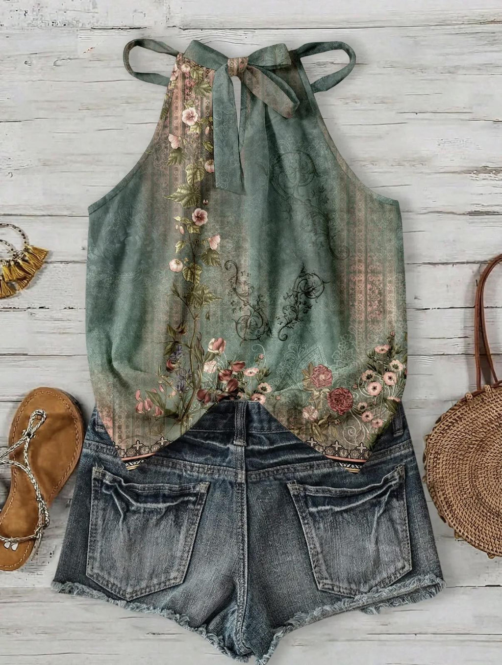 Boho Halter Top