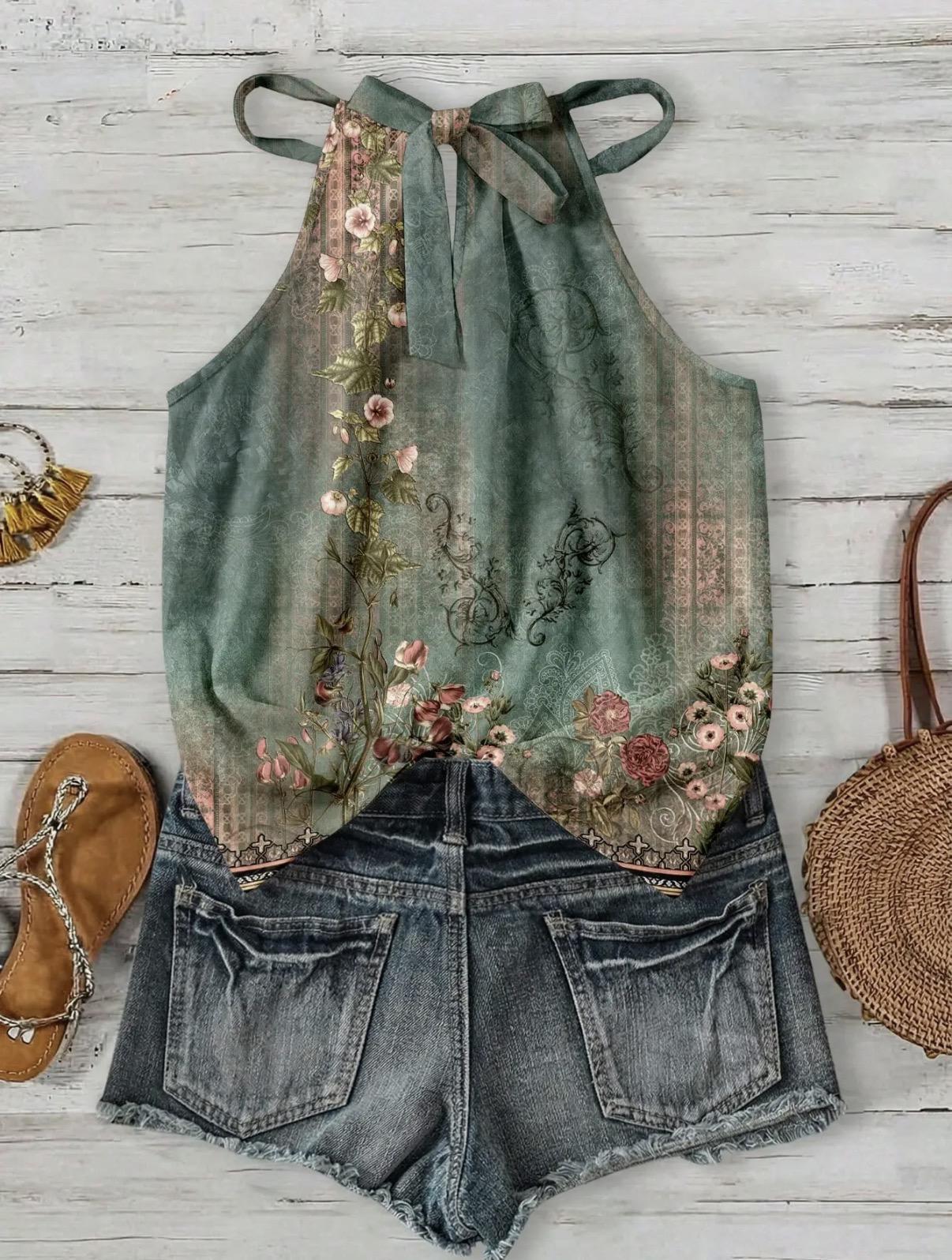 Boho Halter Top