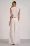 Smocked Waist Lace Side Pants
