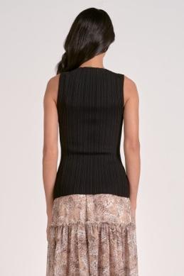 Mock Neck Sleeveless Top